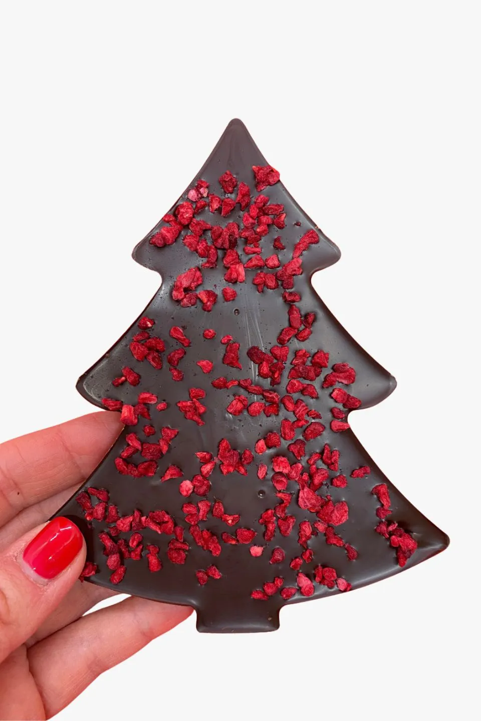 Christmas Tree Dark Chocolate   Raspberry 80g