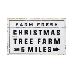 Christmas Tree Farm Shiplap Wood Sign