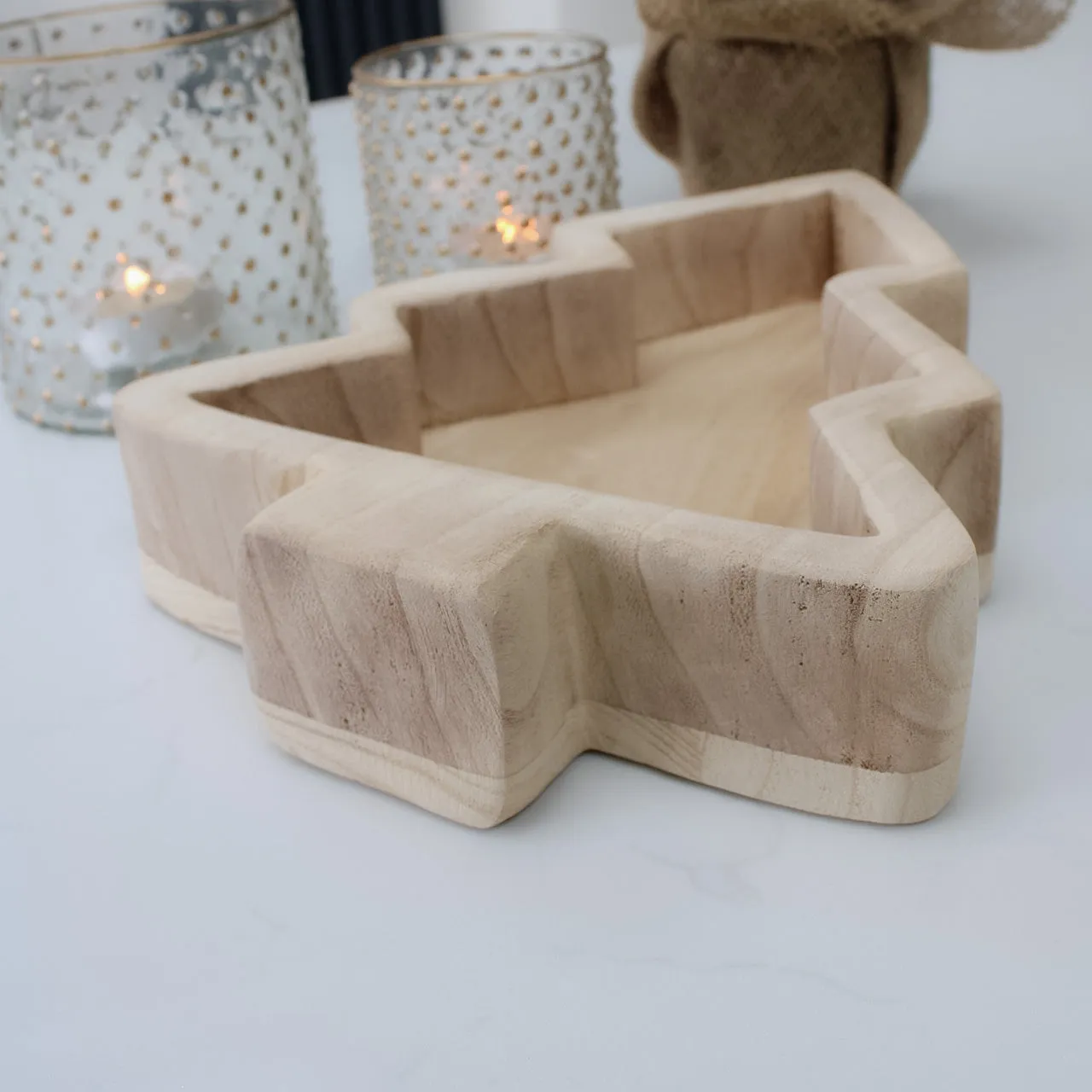 Chunky Wooden Christmas Tree Tray