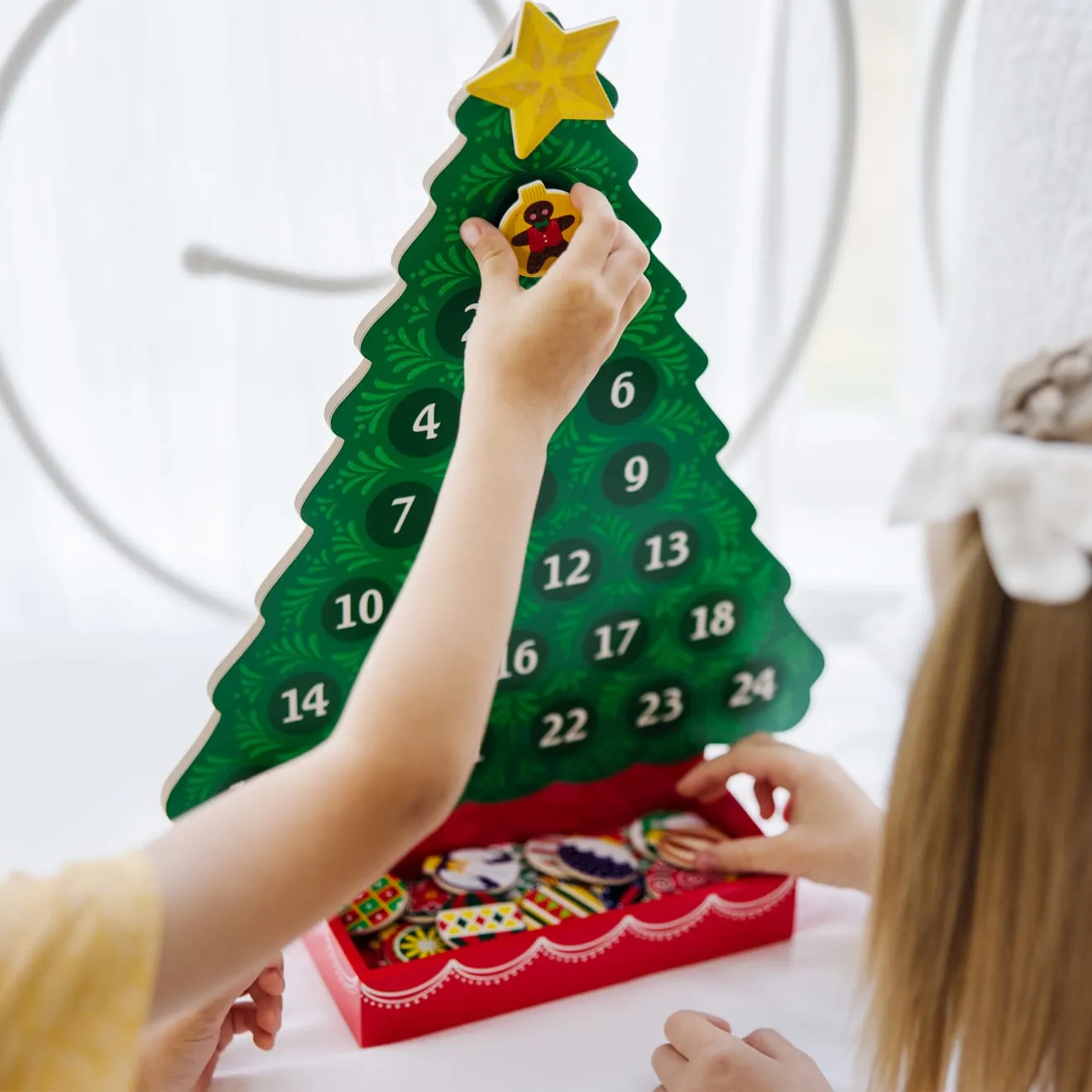 Countdown to Christmas Wooden Religious Advent Calendar