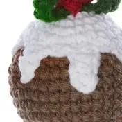 Crochet Christmas Pudding Tree Decoration