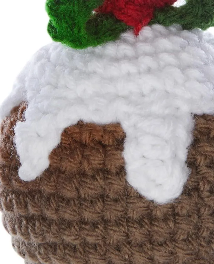 Crochet Christmas Pudding Tree Decoration