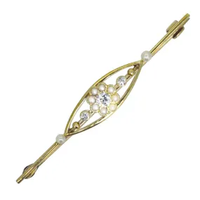 Diamond & Pearl Stock Pin