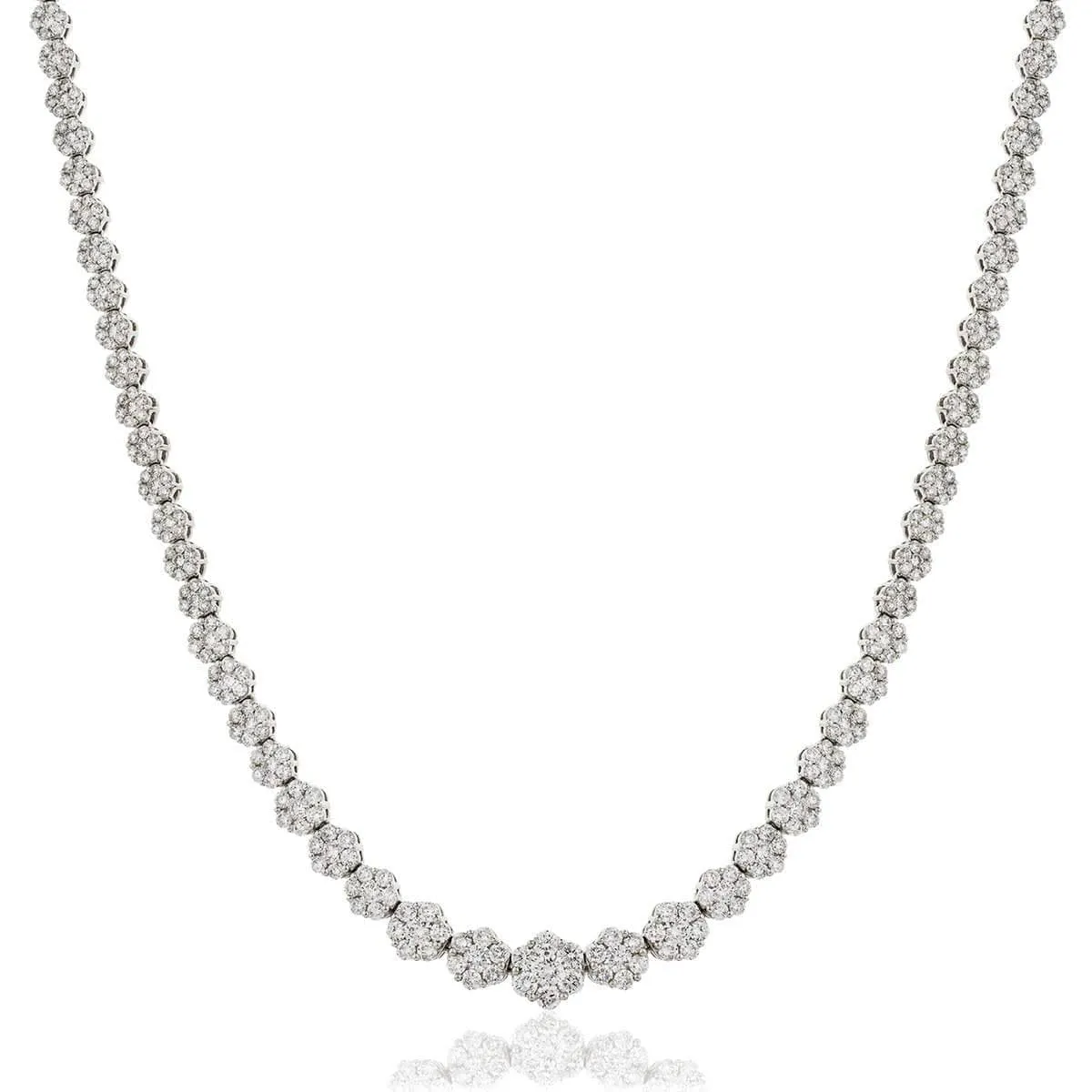 Diamond Cluster Necklace