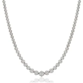 Diamond Cluster Necklace