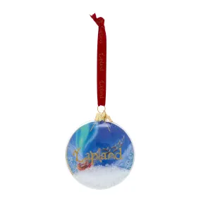 Father Christmas Flying Scene Christmas Tree Decoration