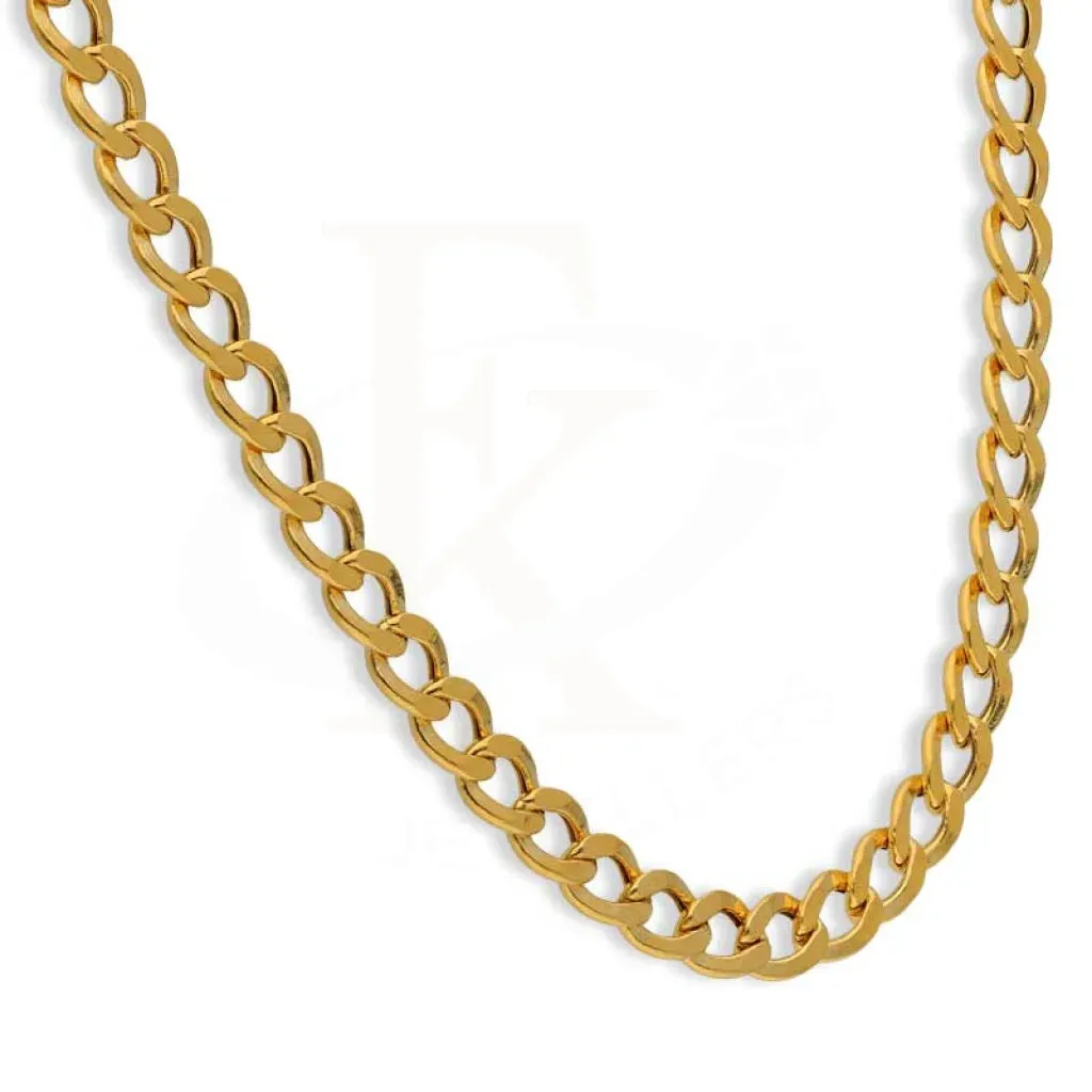 Gold 24 Inches Curb Chain 21KT - FKJCN21K2457