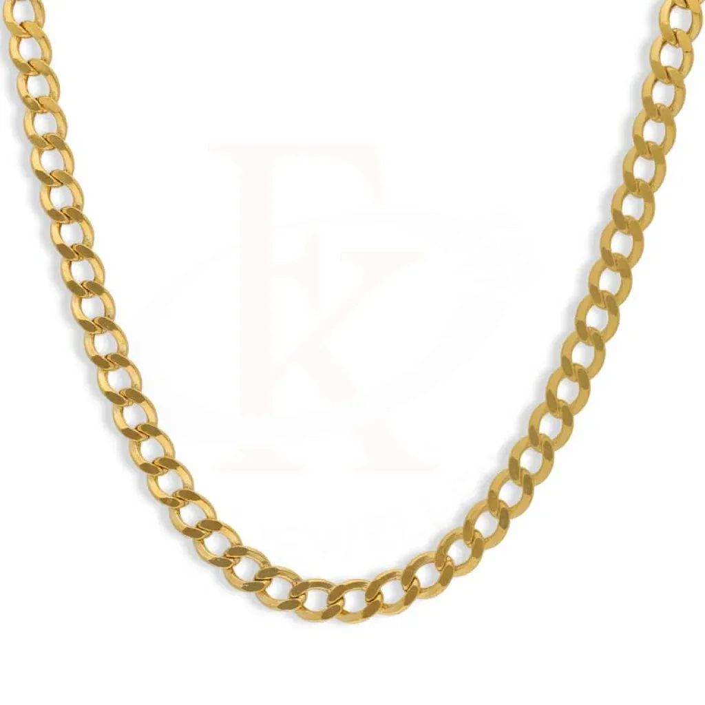 Gold 24 Inches Curb Chain 21KT - FKJCN21K2457