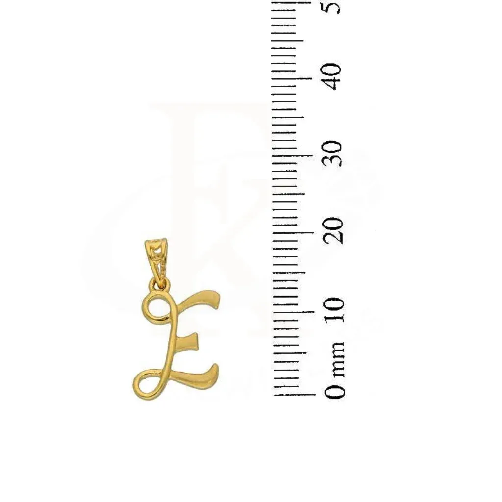 Gold Alphabet Pendant 22KT - FKJPND22K2727