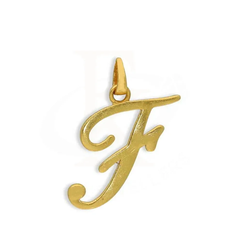 Gold Alphabet Pendant 22KT - FKJPND22K2727