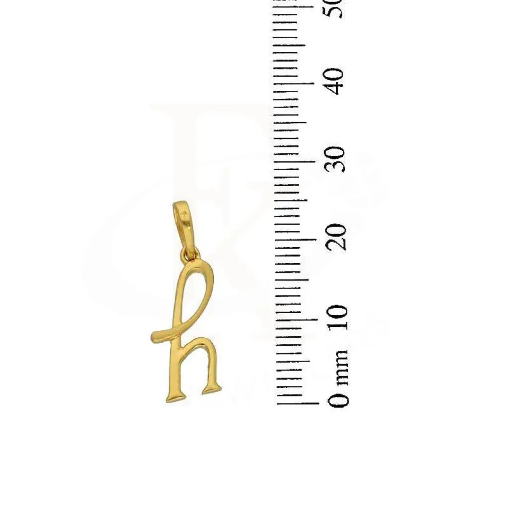 Gold Alphabet Pendant 22KT - FKJPND22K2727