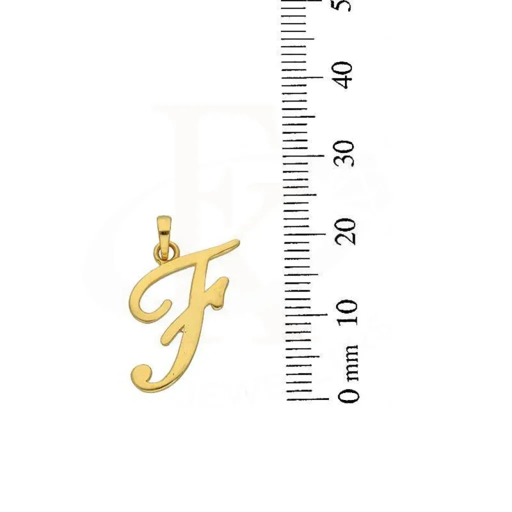 Gold Alphabet Pendant 22KT - FKJPND22K2727