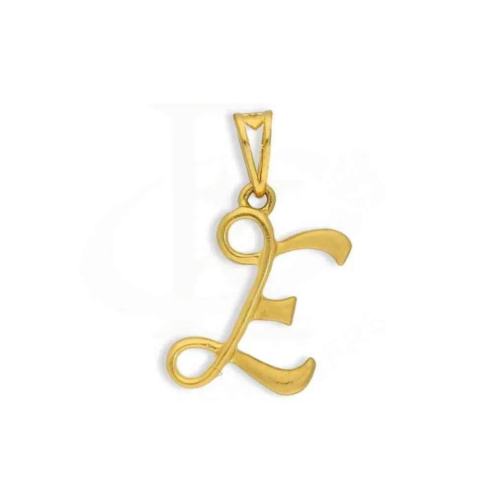 Gold Alphabet Pendant 22KT - FKJPND22K2727