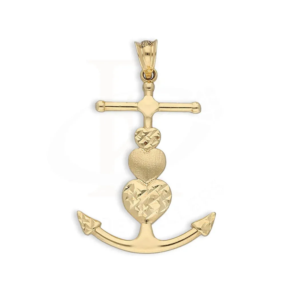 Gold Anchor Pendant 18KT - FKJPND18K5471