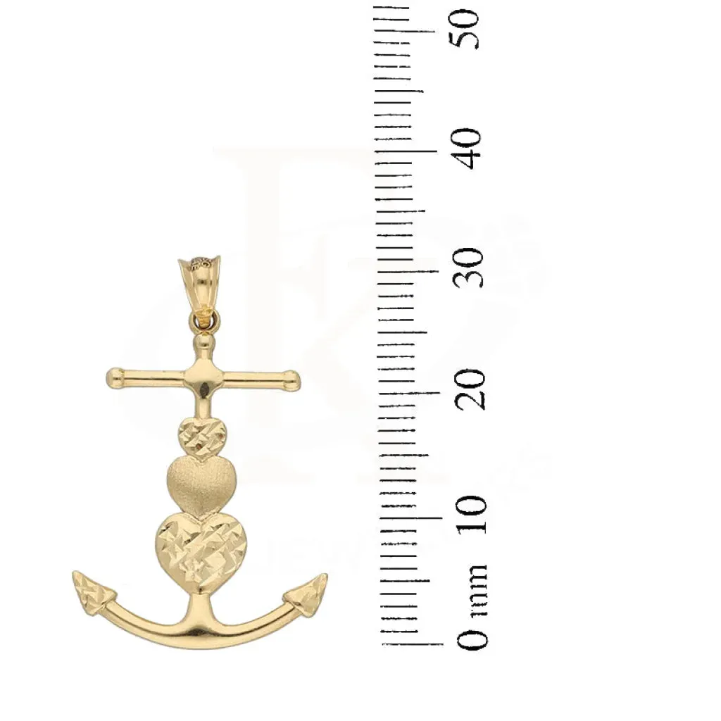 Gold Anchor Pendant 18KT - FKJPND18K5471