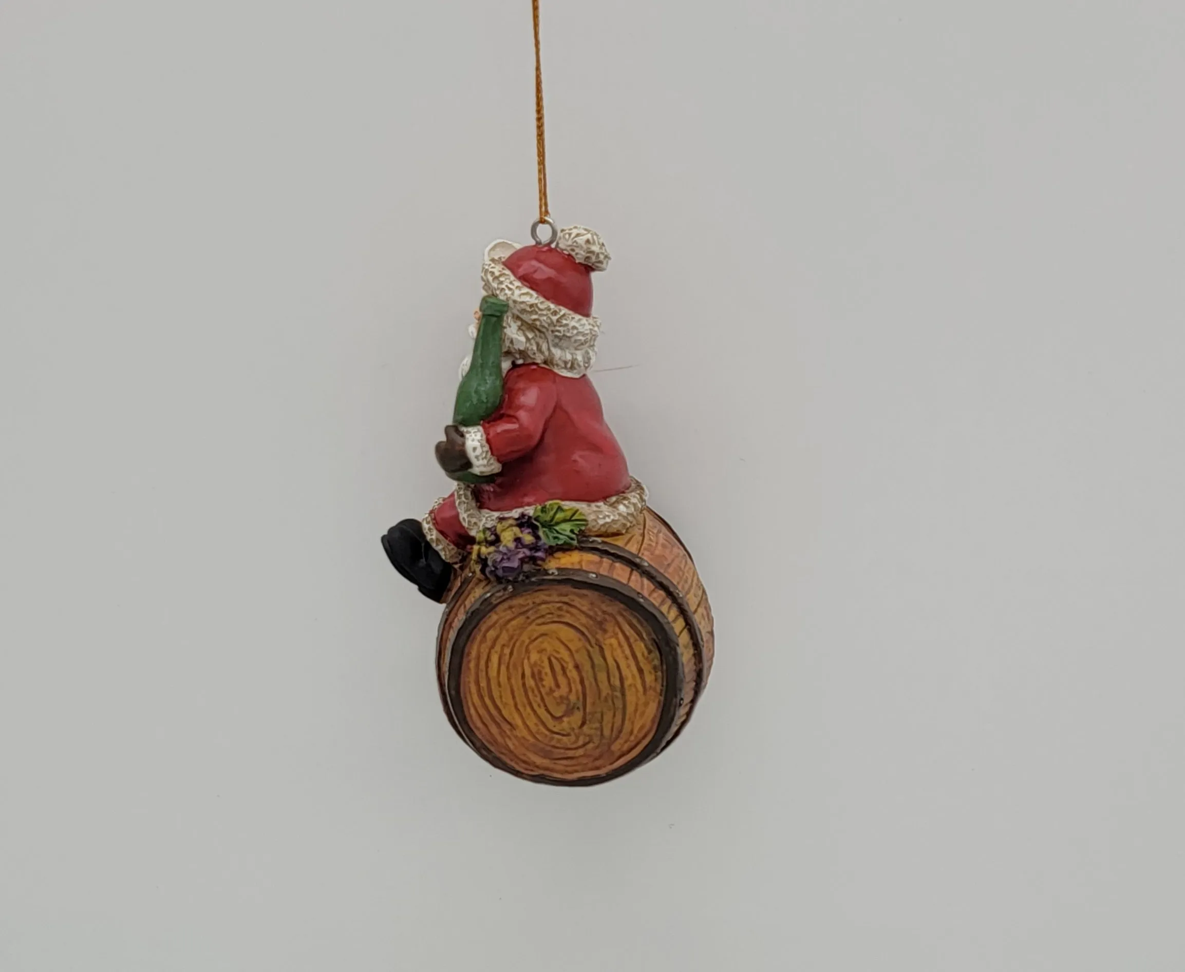 I Believe in Wine Santa Christmas Ornament