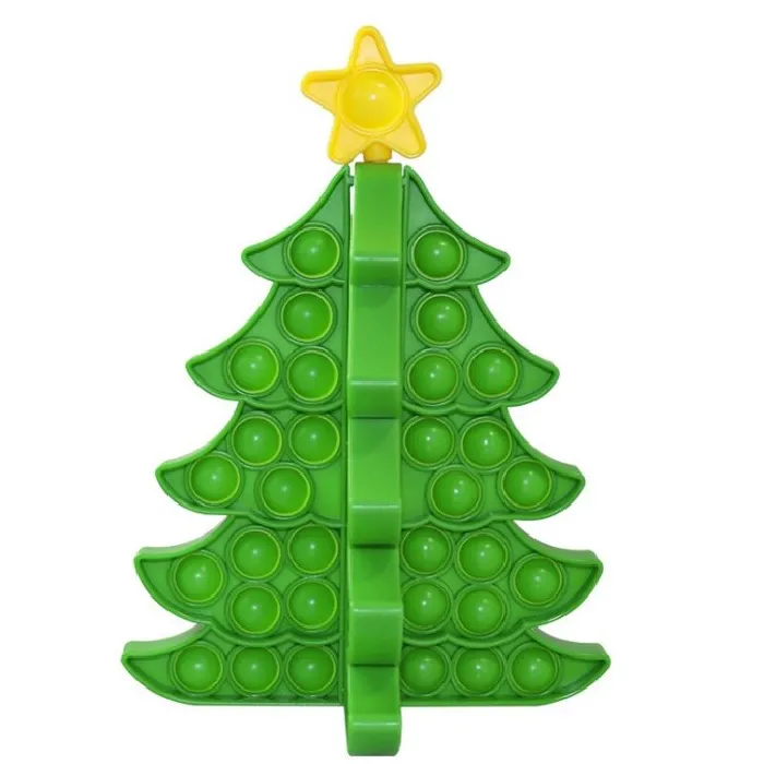 Kids Pop It Christmas Tree Sets - Green