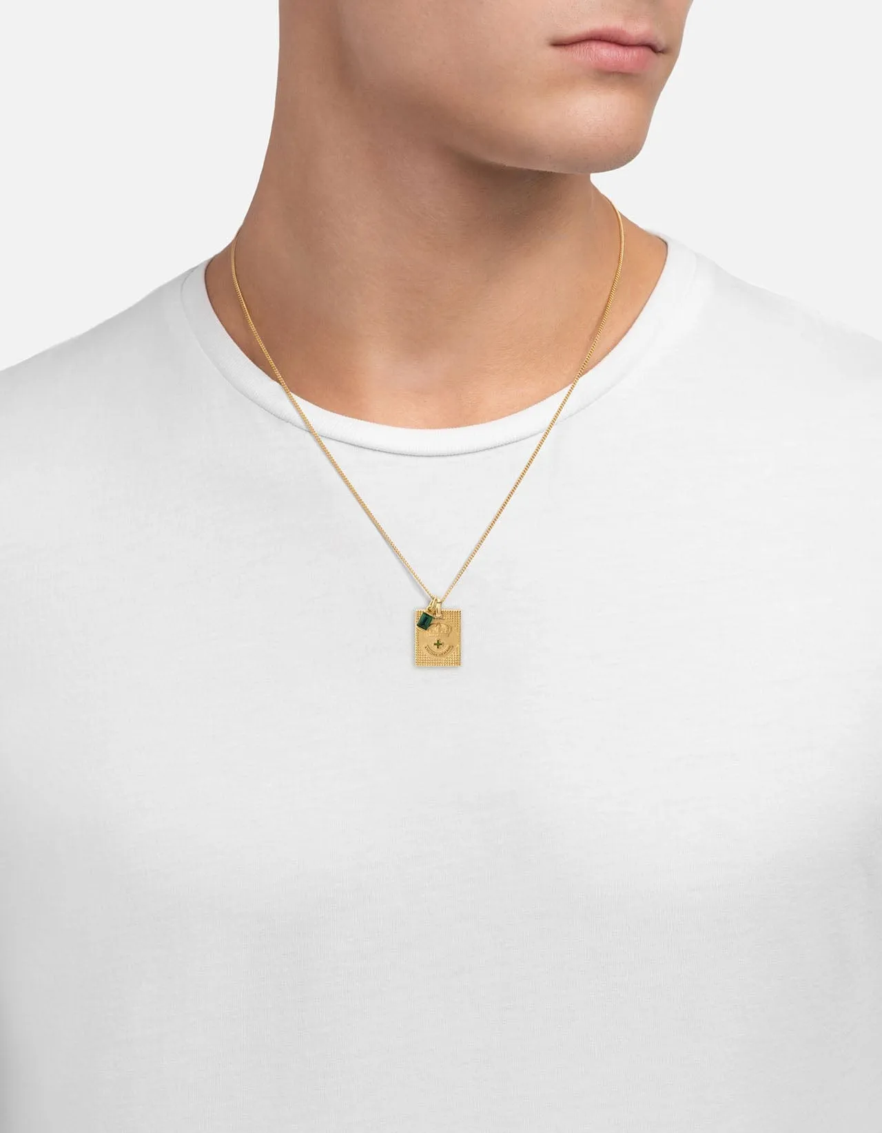 Lineage Quartz Necklace, Gold Vermeil