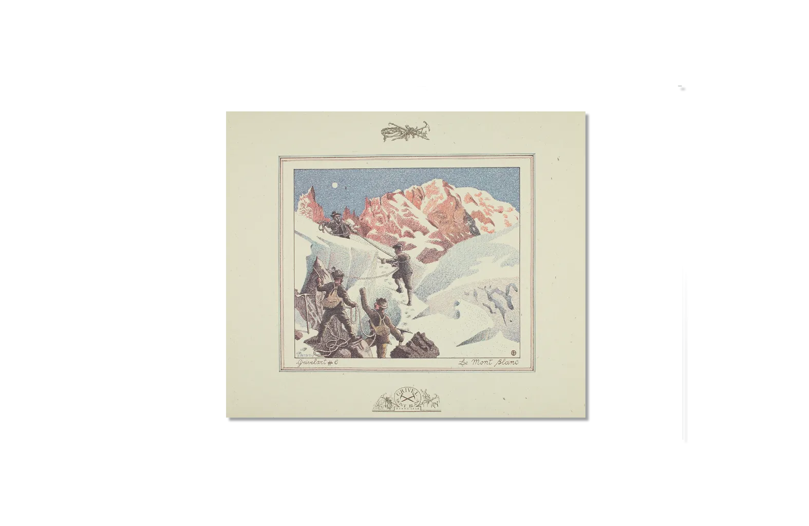 Lithographic print: Mont Blanc