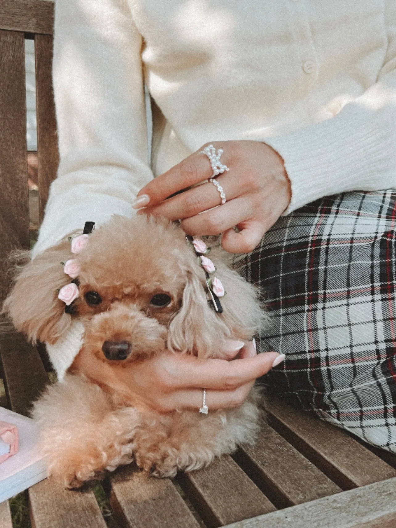 Lovely Ribbon Pearl Ring