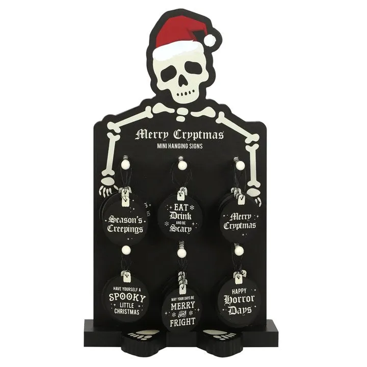 Merry Cryptmas Mini Hanging - Season's Greetings Signs