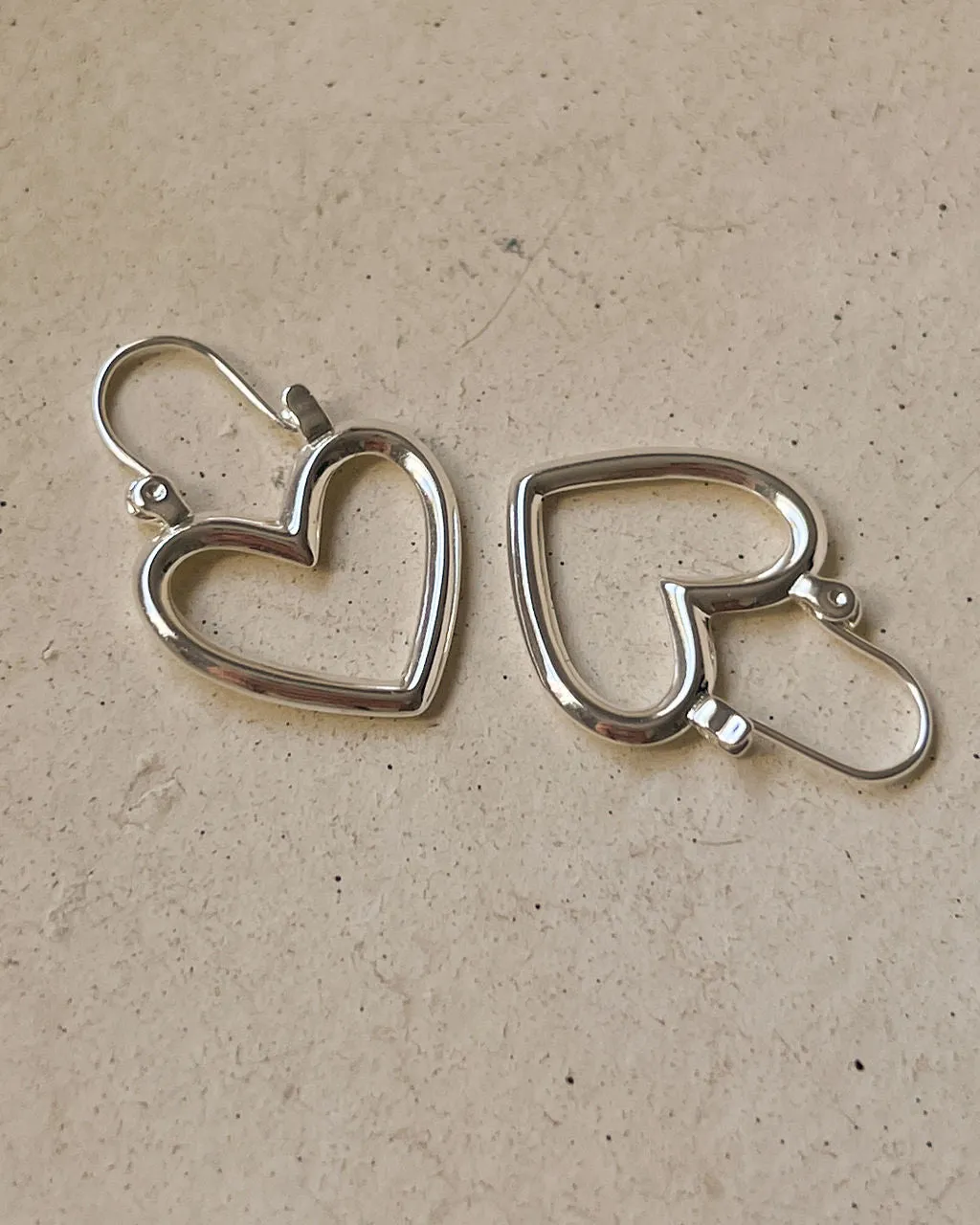 Mini Heartbreaker Hoops- Silver