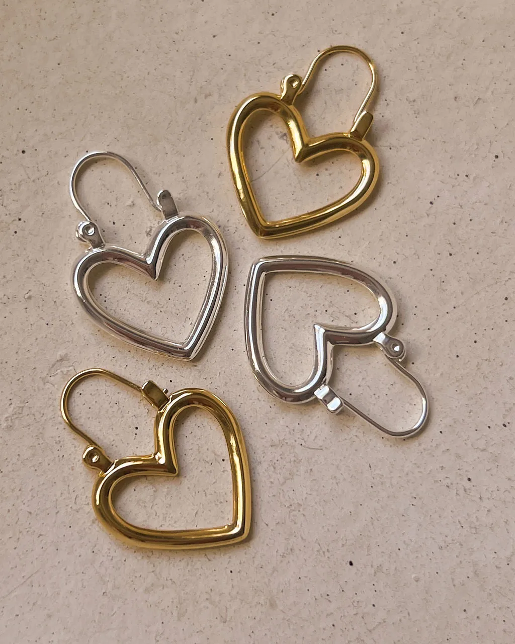 Mini Heartbreaker Hoops- Silver