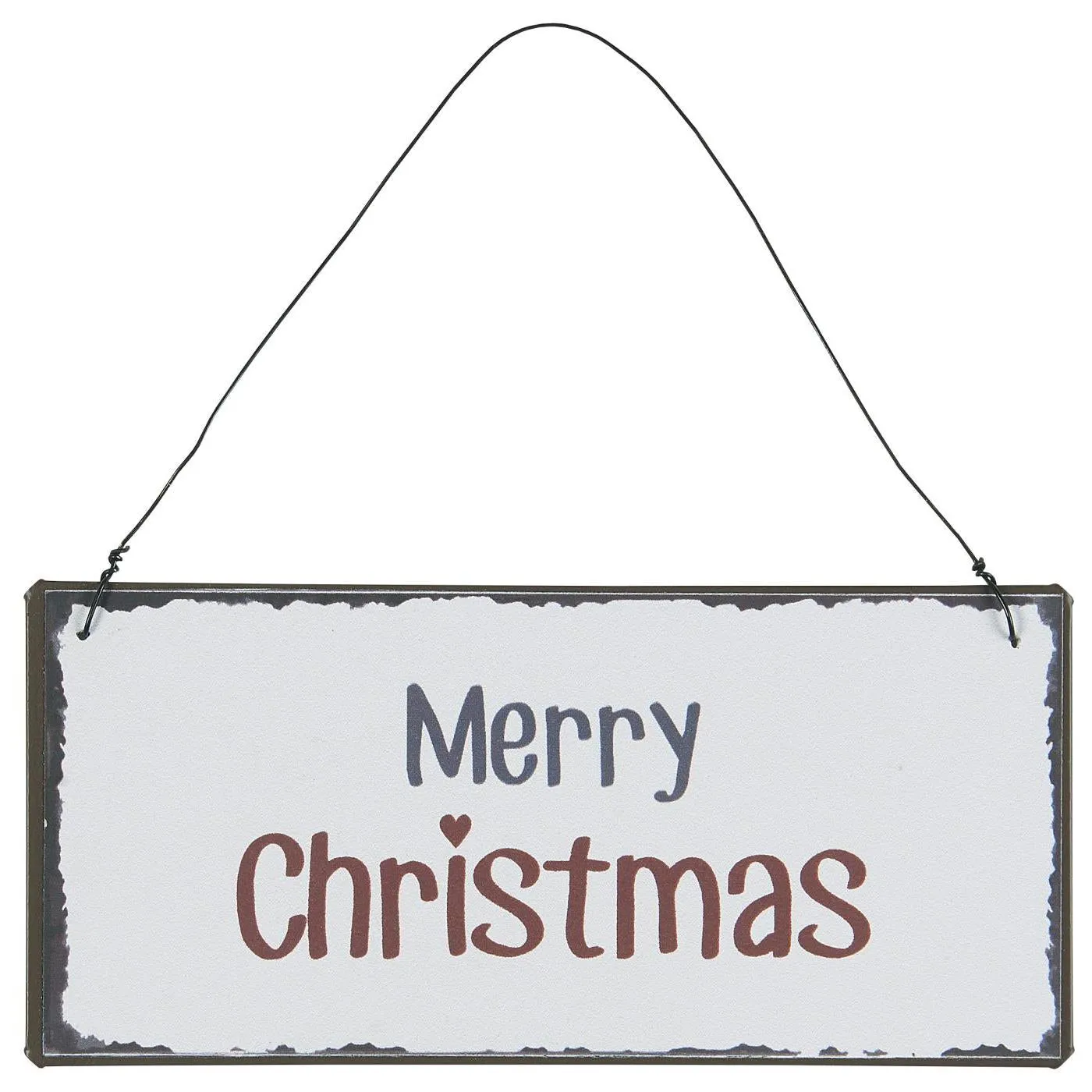 Mini Merry Christmas Metal Sign