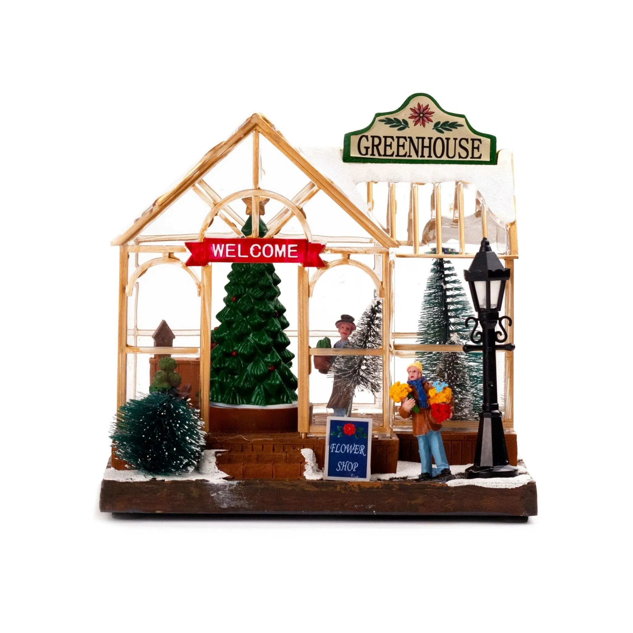 Musical Christmas Tree Shop with Rotating Christmas Tree CVL005