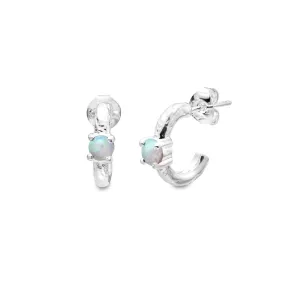 Opalite Mini Hoops