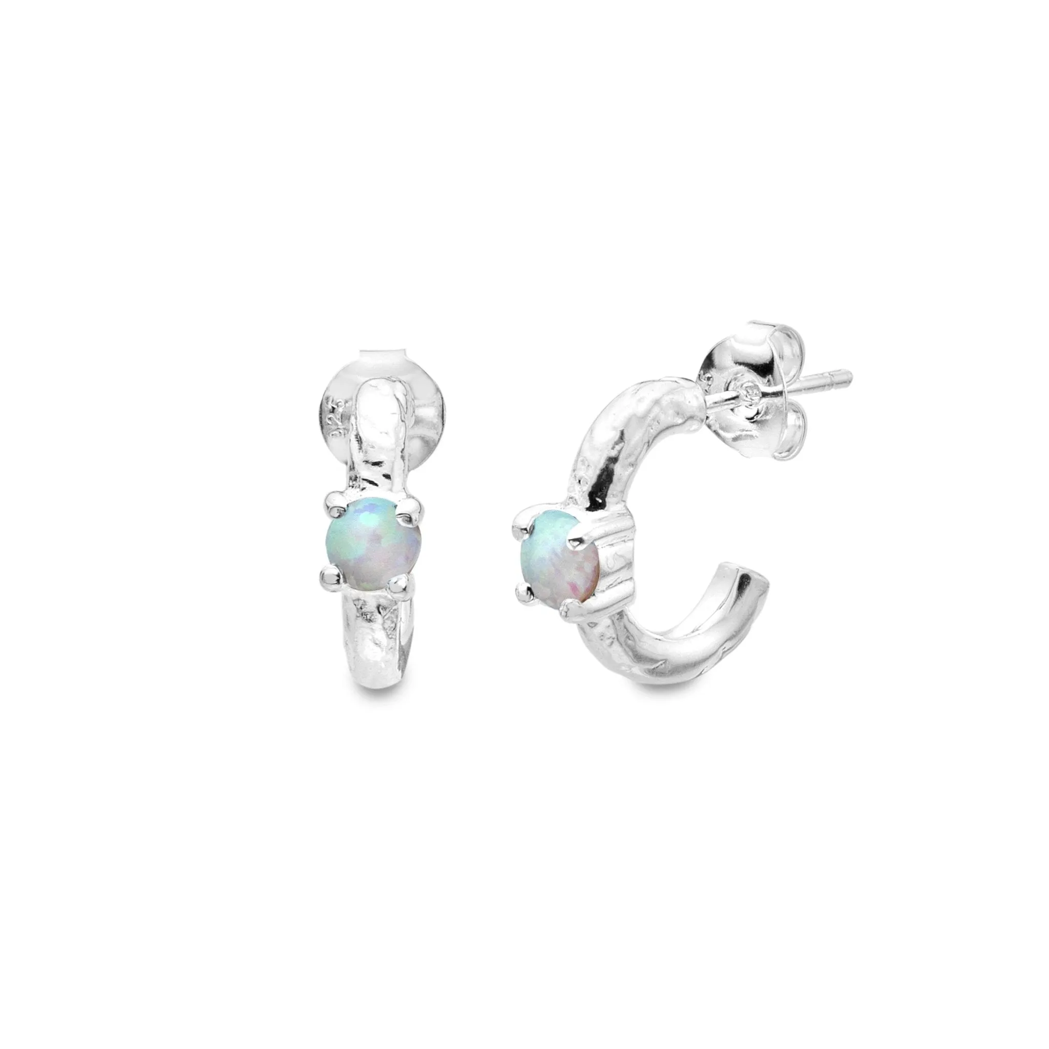 Opalite Mini Hoops