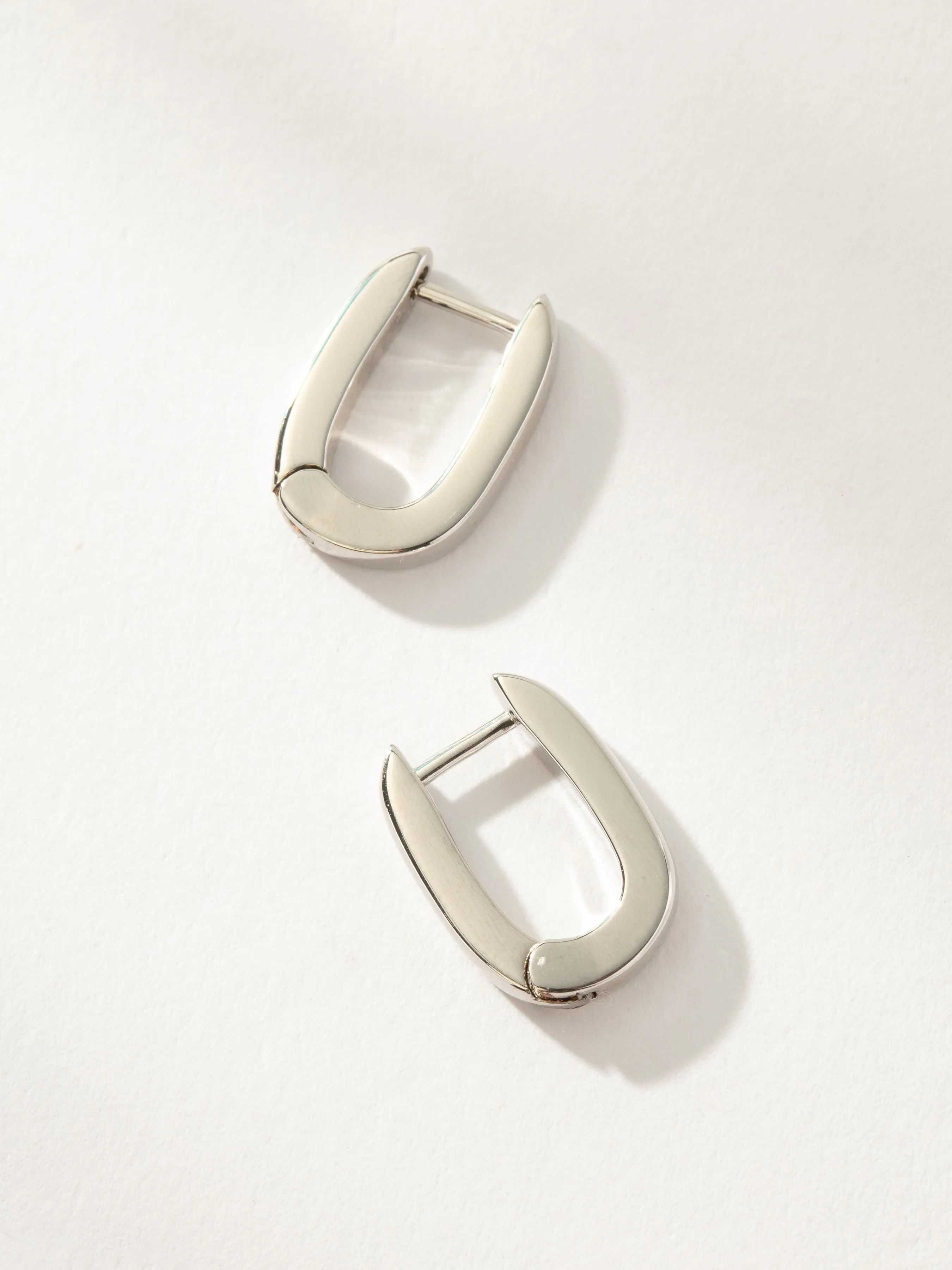 Oval Huggie Earrings