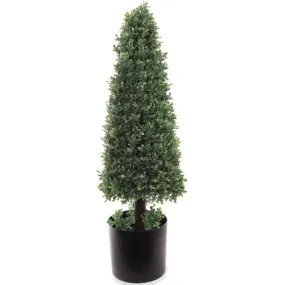 Pre-Potted Cone Boxwood Topiary Tree, 30" Tall | UV Resistant | Indoor & Outdoor Home Decor | FREE SHIPPING | 2-Pack