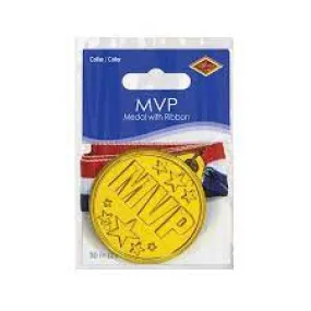 "MVP" Gold Medal w/Ribbon