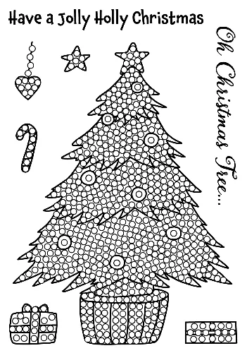 "Oh Christmas Tree" Crystal Art A6 Stamp Set