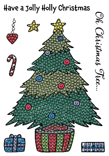 "Oh Christmas Tree" Crystal Art A6 Stamp Set