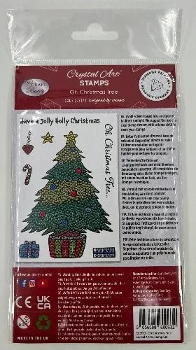 "Oh Christmas Tree" Crystal Art A6 Stamp Set