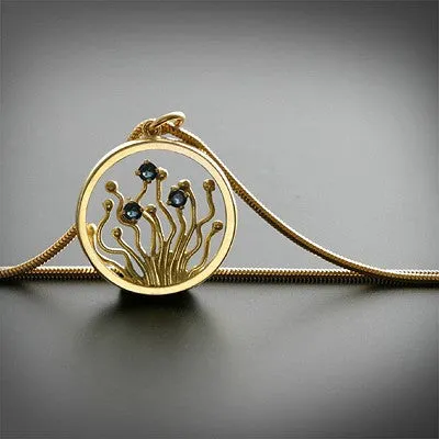 "Tree of life Collection" oval gold pendant