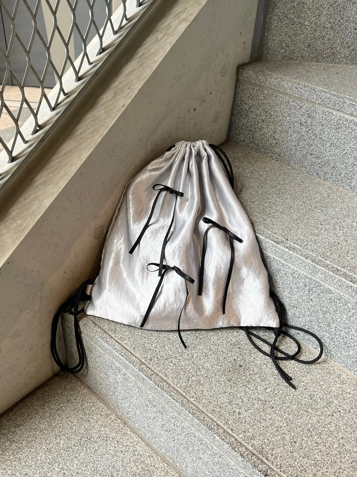 Satin Ribbon Knapsack