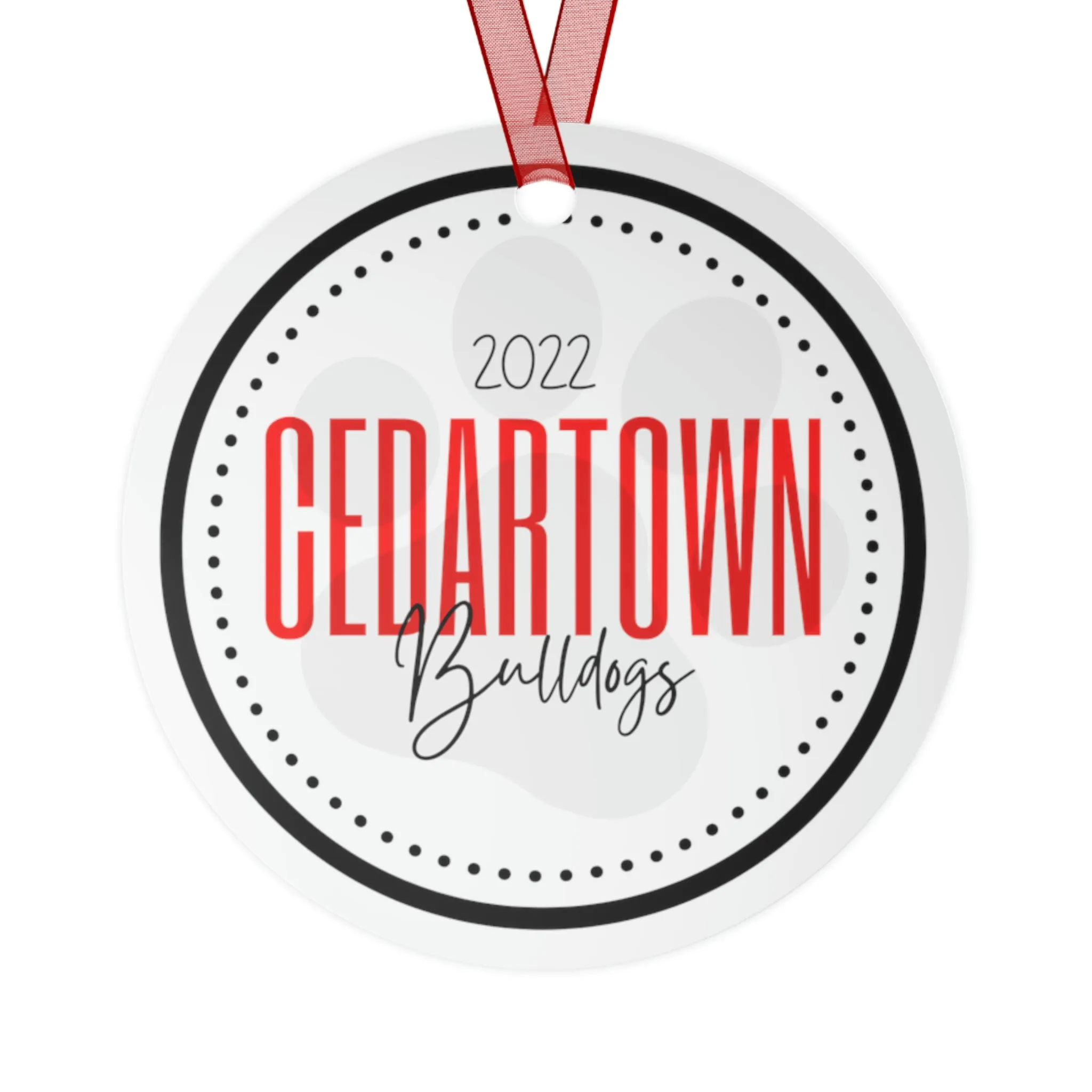 School Spirit Christmas Ornament Cedartown Bulldogs