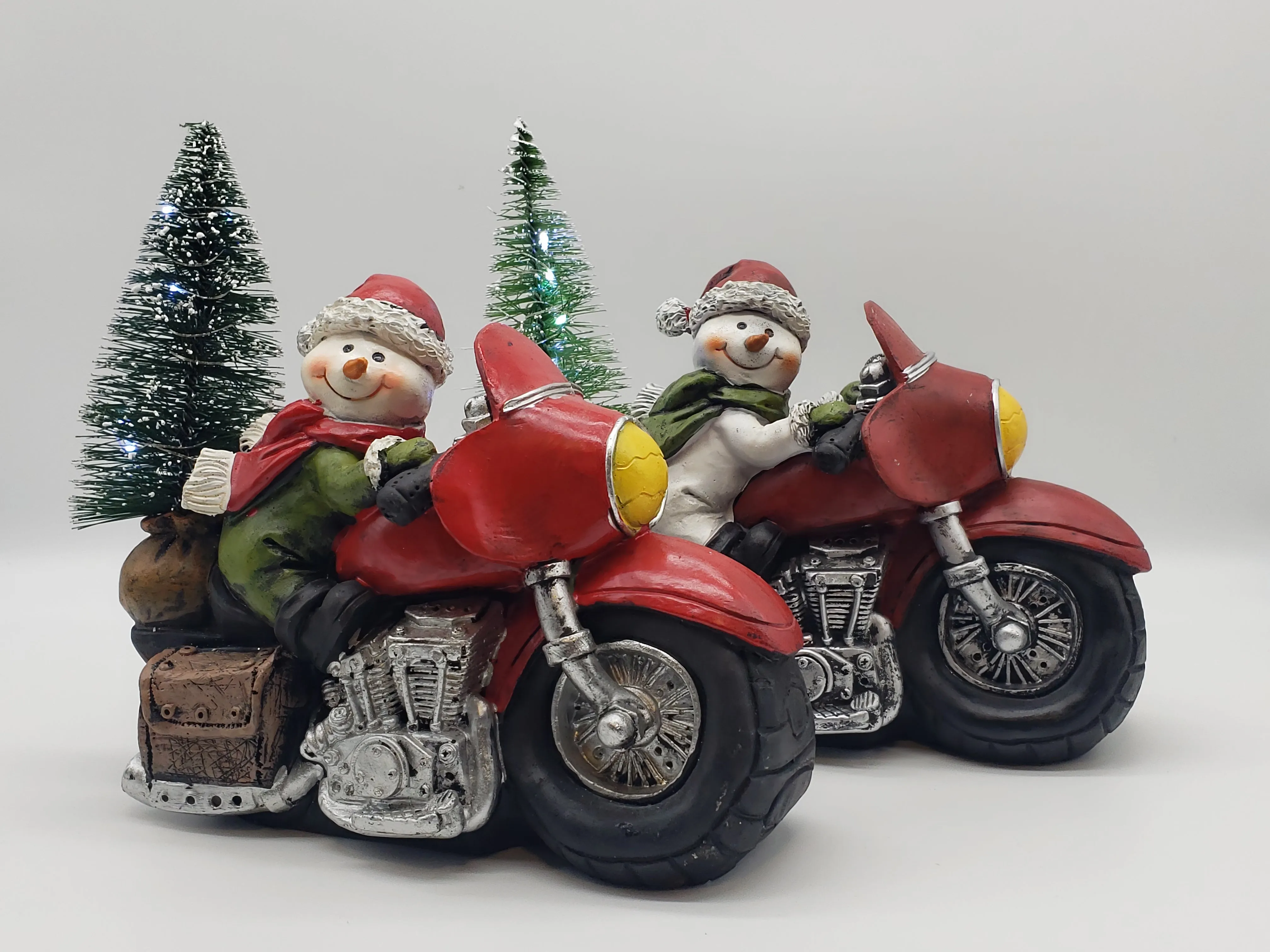 Snowman Biker Christmas decorations